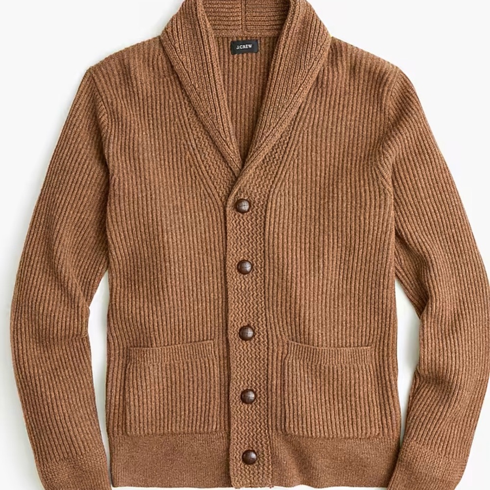 J Crew unisex wool cardigan